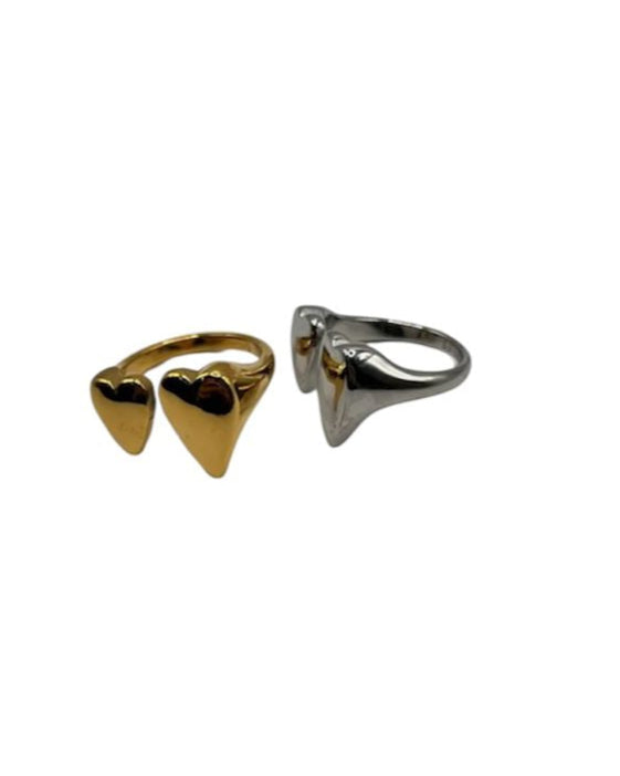 Anello Doppio Cuore